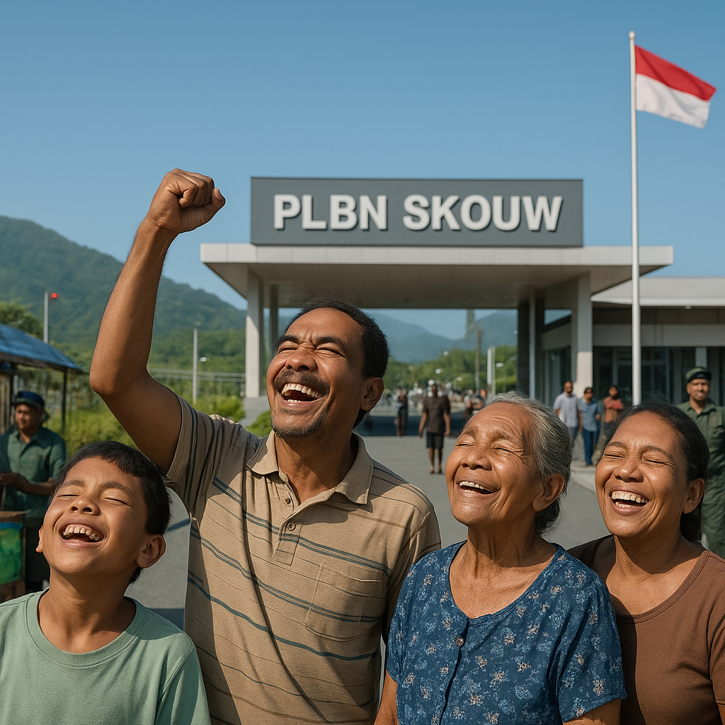 Hari Tanpa Asap di Skouw: Warga Perbatasan RI-PNG Nikmati Udara Bersih Usai Pembatasan