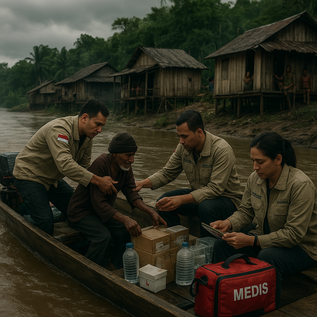 Tim Medis Darat di Asmat: Perjalanan Berhari-hari Menuju Kampung Terisolir