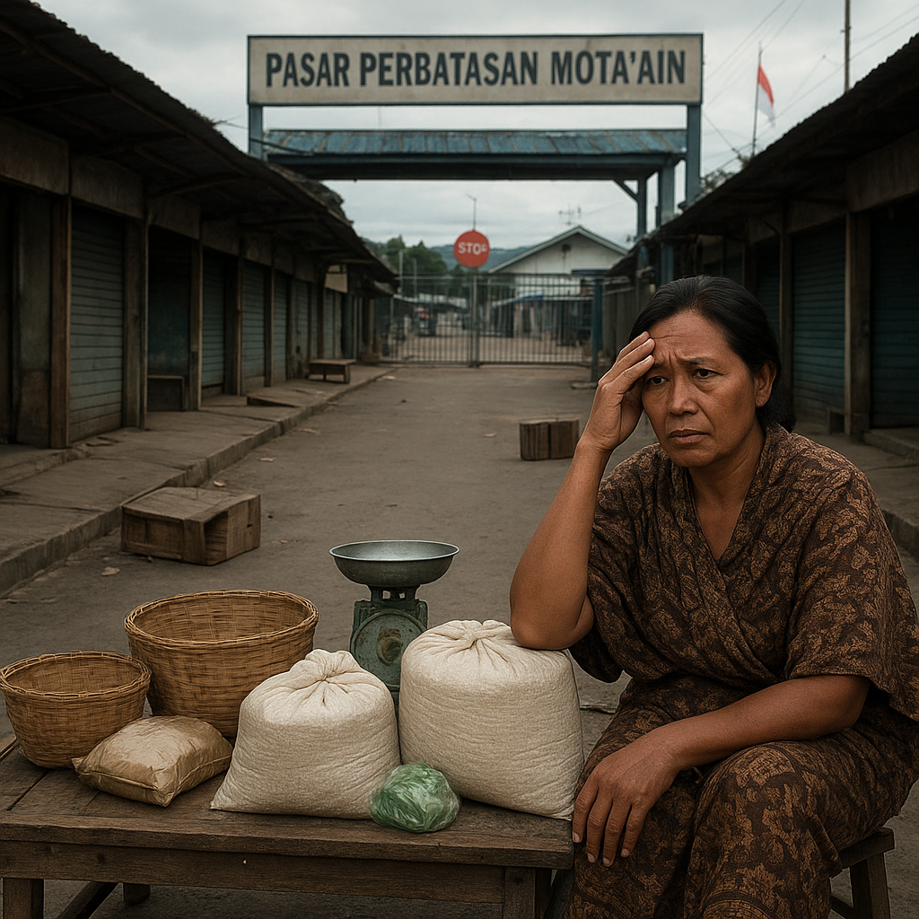 Pasar Perbatasan Motaain Sepi karena Tiket Mahal, Warga Belahan Dua Negara Keluhkan Akses