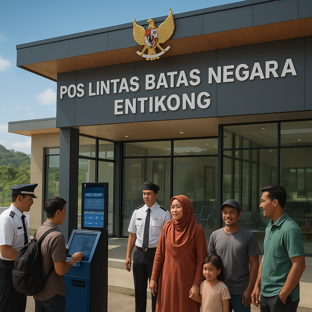 Pembangunan Pos Lintas Batas Negara Entikong Selesai, Warga Kini Layani Lintas Batas dengan Lebih Modern