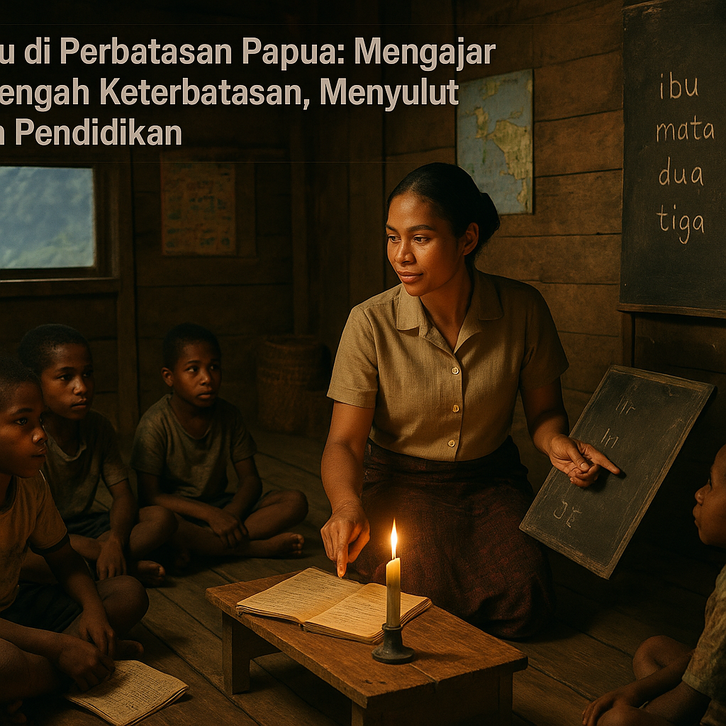 Guru di Perbatasan Papua: Mengajar di Tengah Keterbatasan, Menyulut Lilin Pendidikan