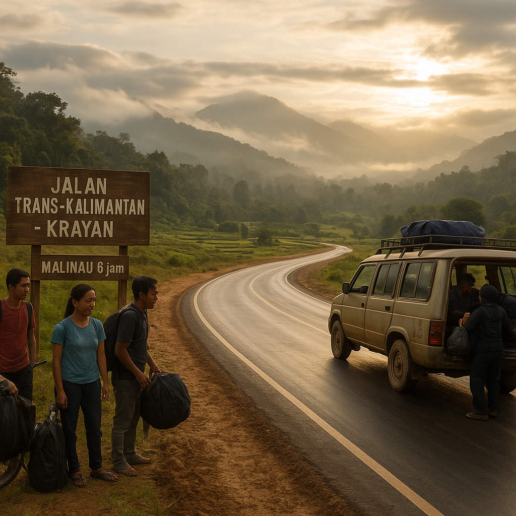 Jalan Trans-Kalimantan Tembus hingga Krayan, Warga Kini Bisa Tempuh Perjalanan Darat ke Malinau