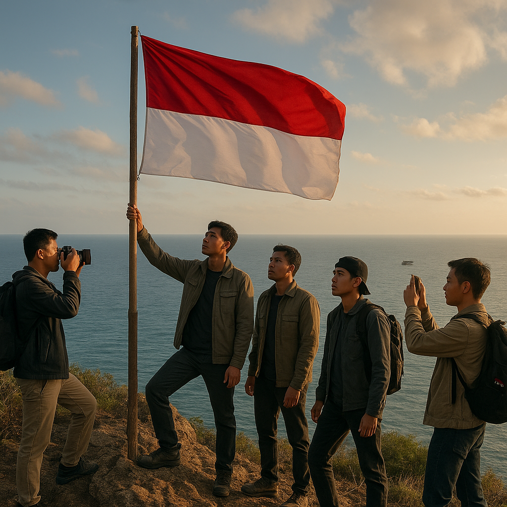 Bendera Merah Putih Berdiri di Pulau Terluar: Petualangan Bendera di P. Marore