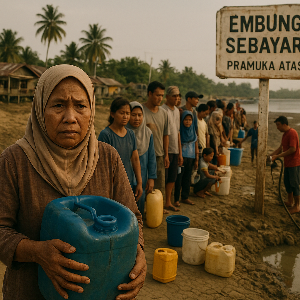 Kebutuhan Air Mendesak, Warga Minta Embung Sebayar Dialirkan Kembali
