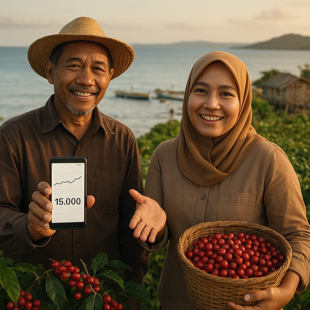 Petani Kopi di Perbatasan Miangas Bersyukur Atas Jaringan Internet Baru
