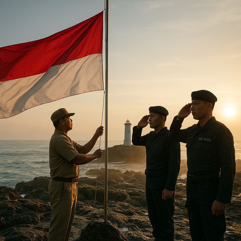 Bendera Merah Putih Berkibar di Garda Terdepan Pulau Rondo, Aceh