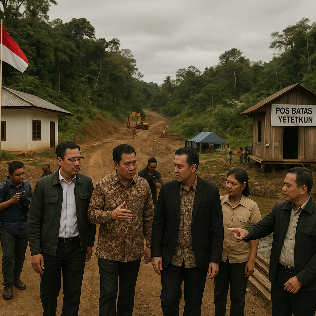 KSP Tinjau PLBN Sota hingga Yetetkun, Kawal Pembangunan dari Wilayah Terdepan