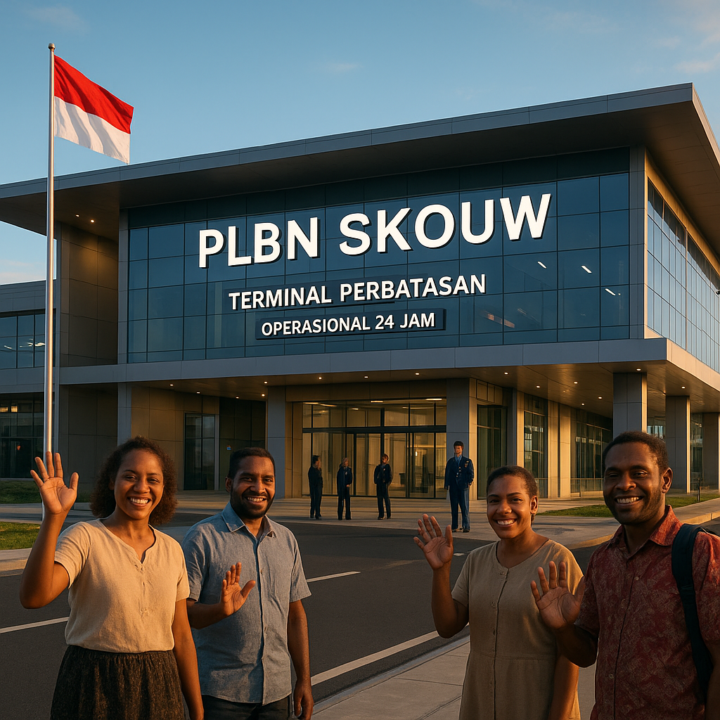 PLBN Skouw Wajah Baru Papua di Gerbang Timur