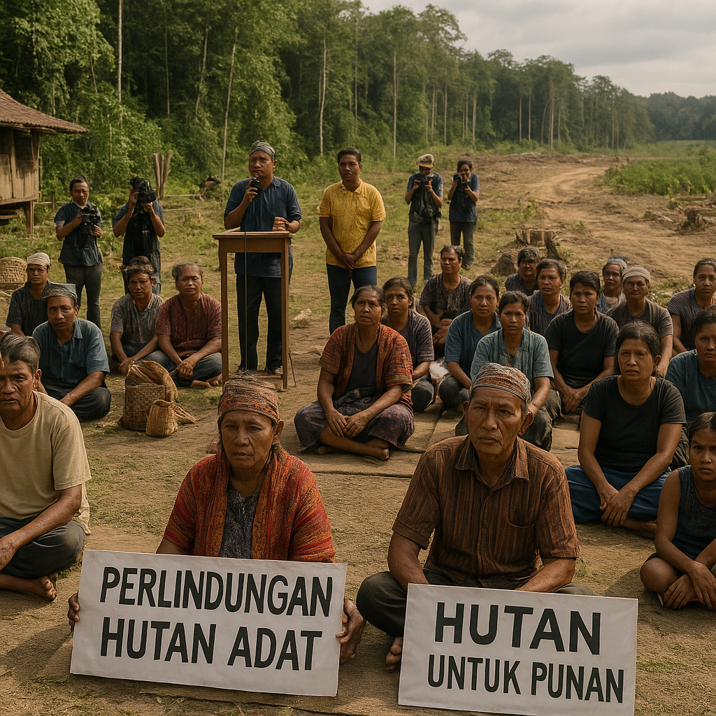 Masyarakat Adat di Perbatasan Malinau Suarakan Perlindungan Hutan Adat