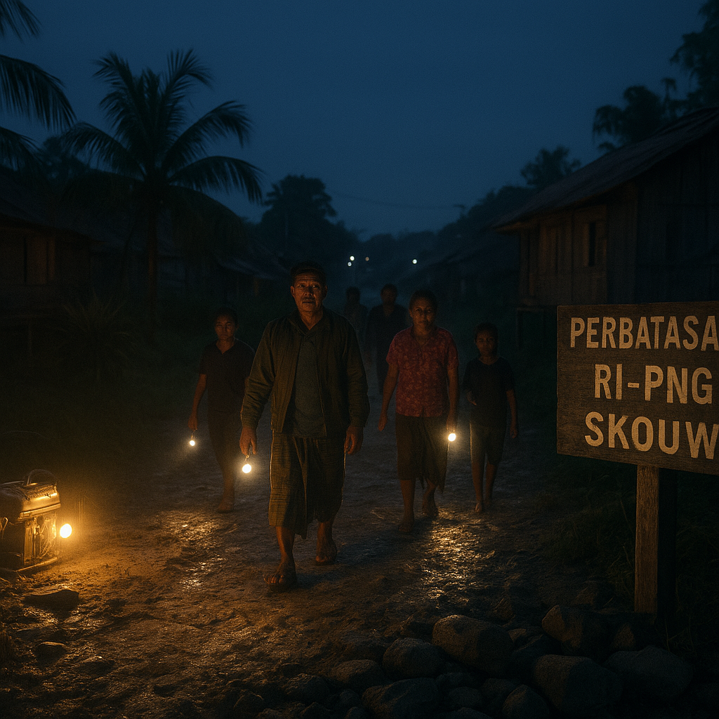 Menyusuri Jalan Setapak di Perbatasan RI-PNG: Aspirasi Warga Skouw untuk Listrik 24 Jam