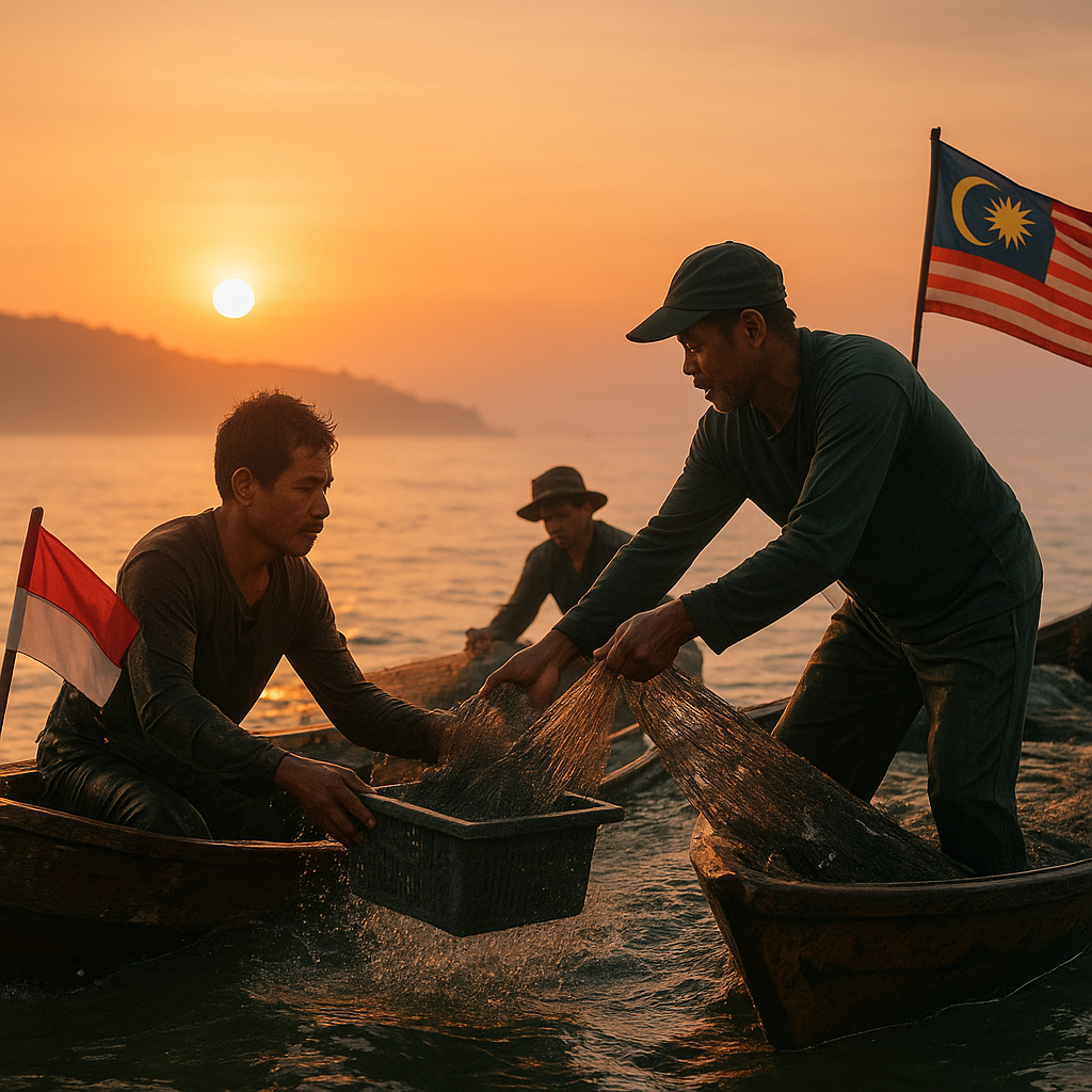 Matahari Terbit di Pulau Sebatik: Nelayan Indonesia dan Malaysia Berbagi Laut, Berbagi Rezeki