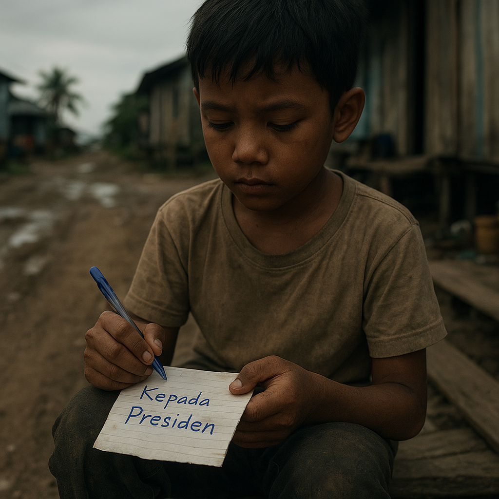 Suara dari Kampung Baru Pantai di Atas Kertas: Surat Anak Perbatasan untuk Presiden