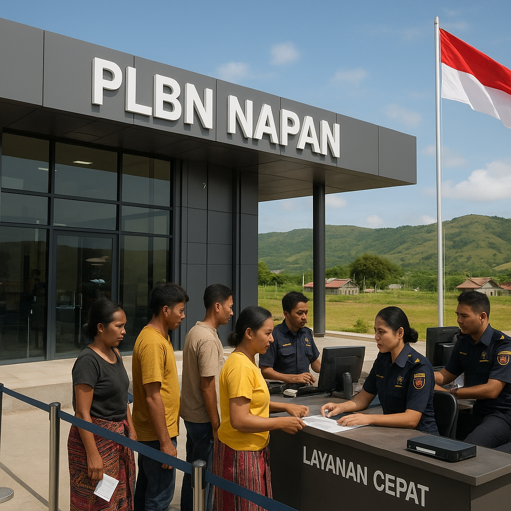 PLBN Napan Kabupaten Timor Tengah Utara Mulai Layani Masyarakat Perbatasan