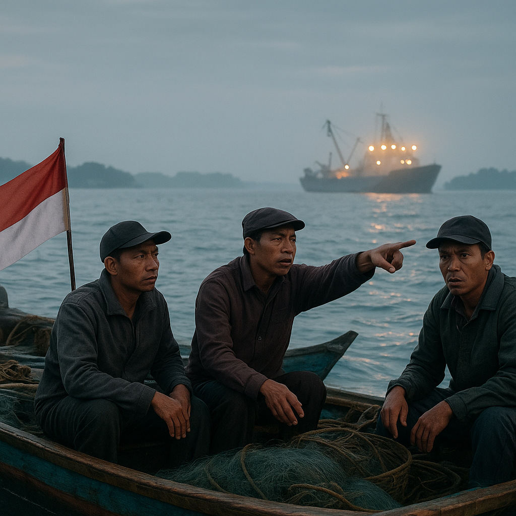 Nelayan Perbatasan Kepulauan Riau Resah Penangkapan Ikan Ilegal oleh Kapal Asing Kembali Marak