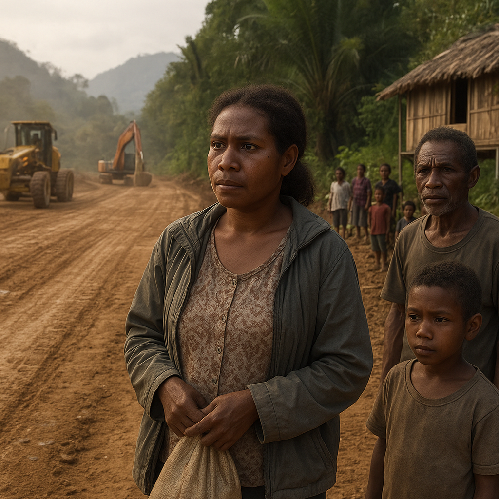 Pembangunan Jalan Trans-Papua Tahap Akhir: Debu, Lumpur, dan Harapan Warga Kampung Yoboi