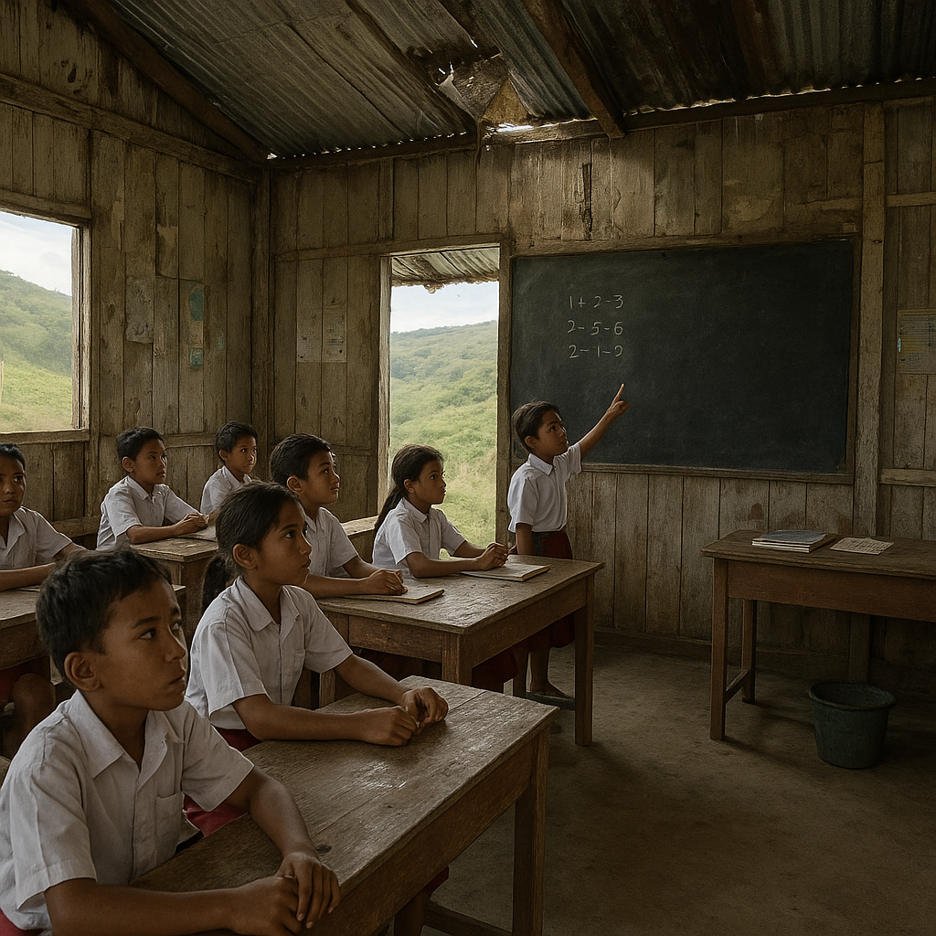 Sekolah Perbatasan di Atambua Kekurangan Guru, Murid Belajar di Kelas Usang