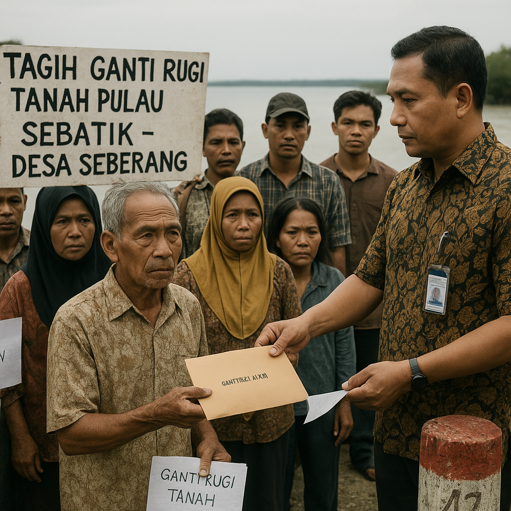 Warga Tagih Pembayaran Ganti Rugi Tanah Pulau Sebatik yang Masuk Malaysia, Bupati Nunukan Bersurat ke Mendagri
