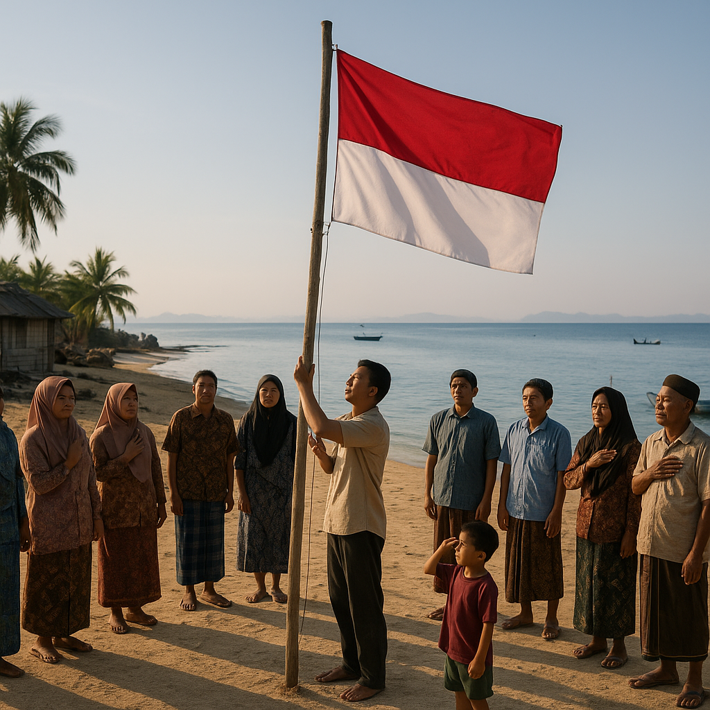 Upacara Bendera di Pulau Marore, Perbatasan Sulawesi-Philipina