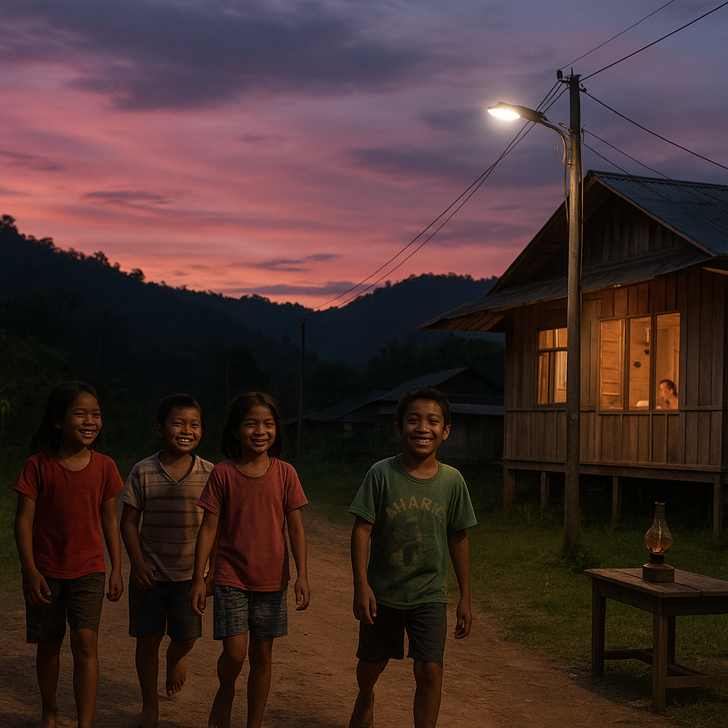 Senja di Krayan: Listrik Menyala, Anak-anak Tak Lagi Belajar di Pelita