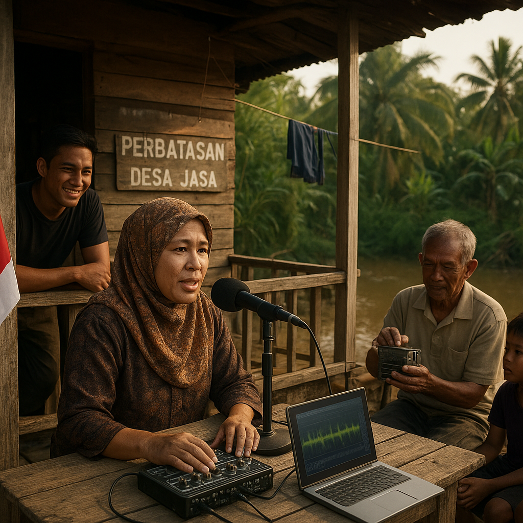 Siaran Perbatasan: Radio Komunitas Menjadi Perekat Indonesia-RI-Malaysia
