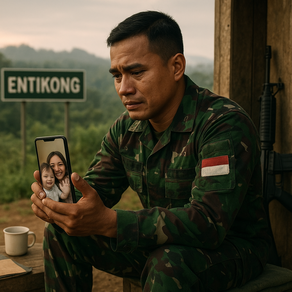Rindu Ibu: Keluarga TNI di Perbatasan Kalbar Rayakan Hari Ibu dengan Video Call