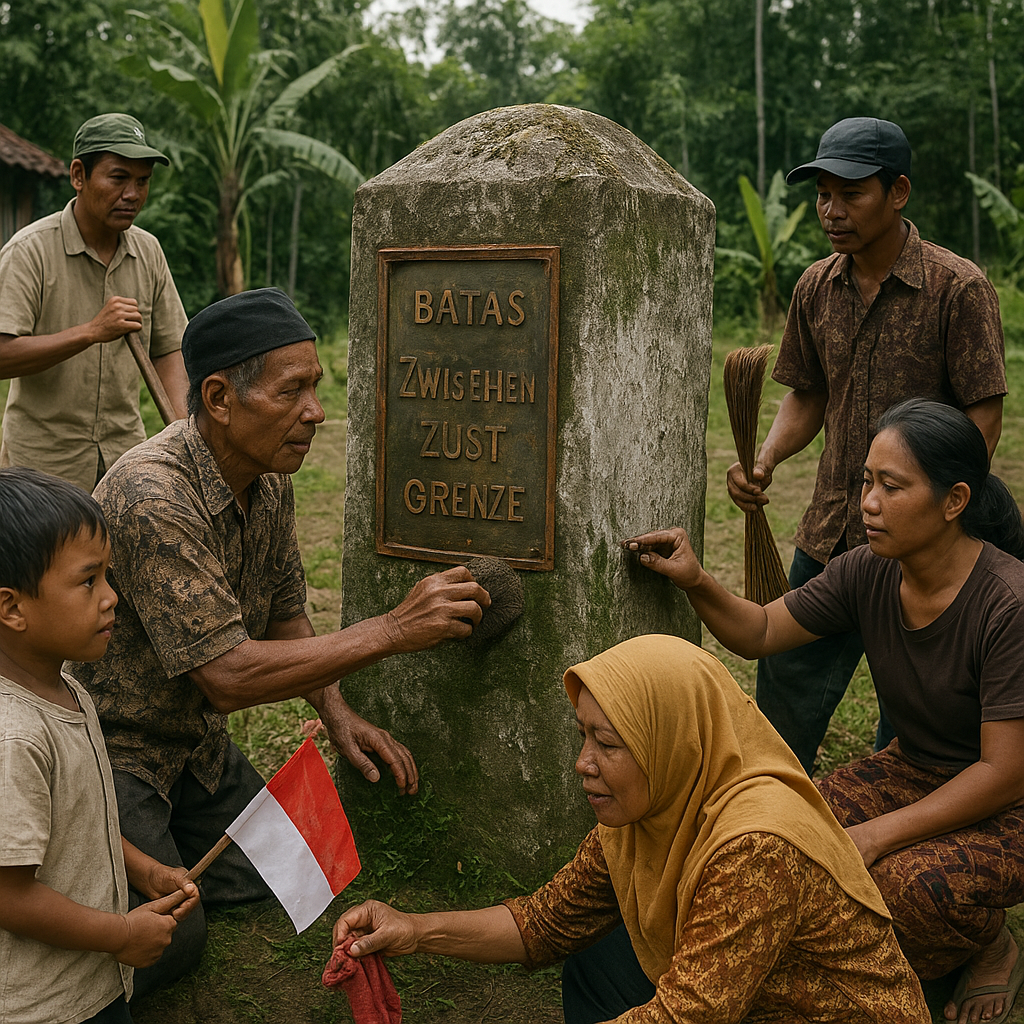 Dari Tepi Khatulistiwa: Warga Perbatasan Kalbar Rawat Situs Batas Negara sebagai Warisan Budaya
