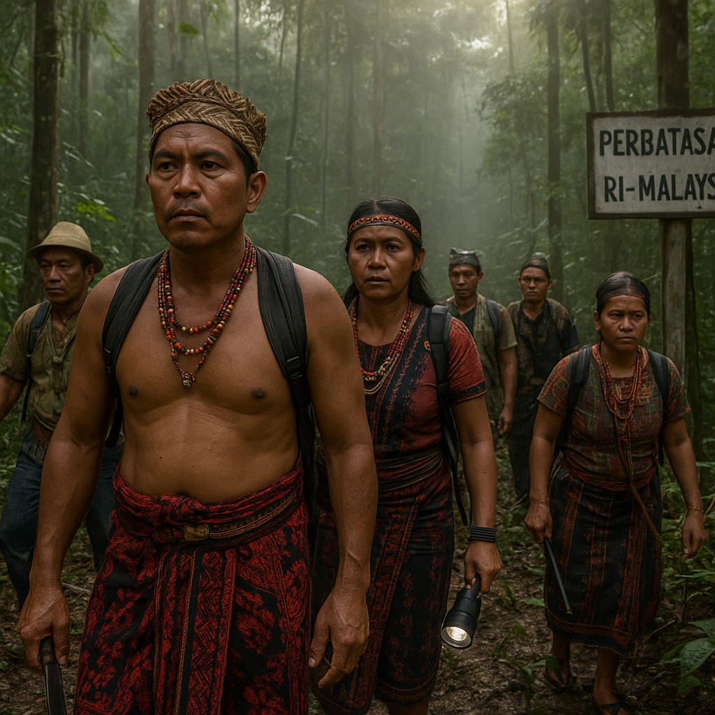 Masyarakat Adat Dayak Pesisir di Perbatasan Jaga Hutan Adat