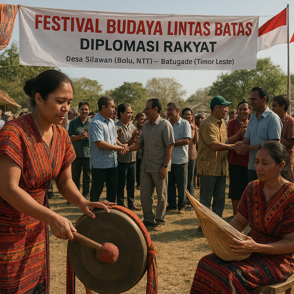 Diplomasi Rakyat: Warga Perbatasan RI-RDTL Gelar Festival Gotong Royong
