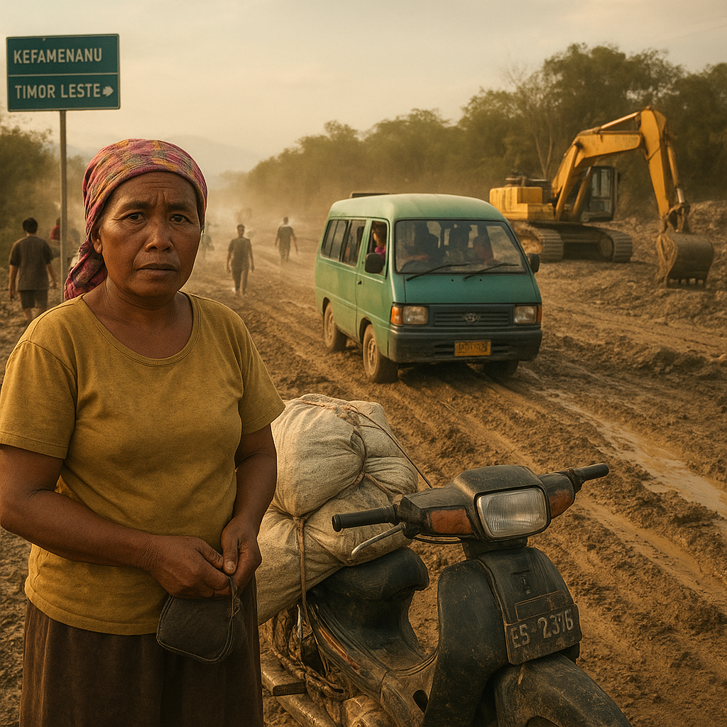 Liku Jalan Trans NTT di Kefamenanu: Debu dan Harapan Infrastruktur Darat Menuju Timor Leste
