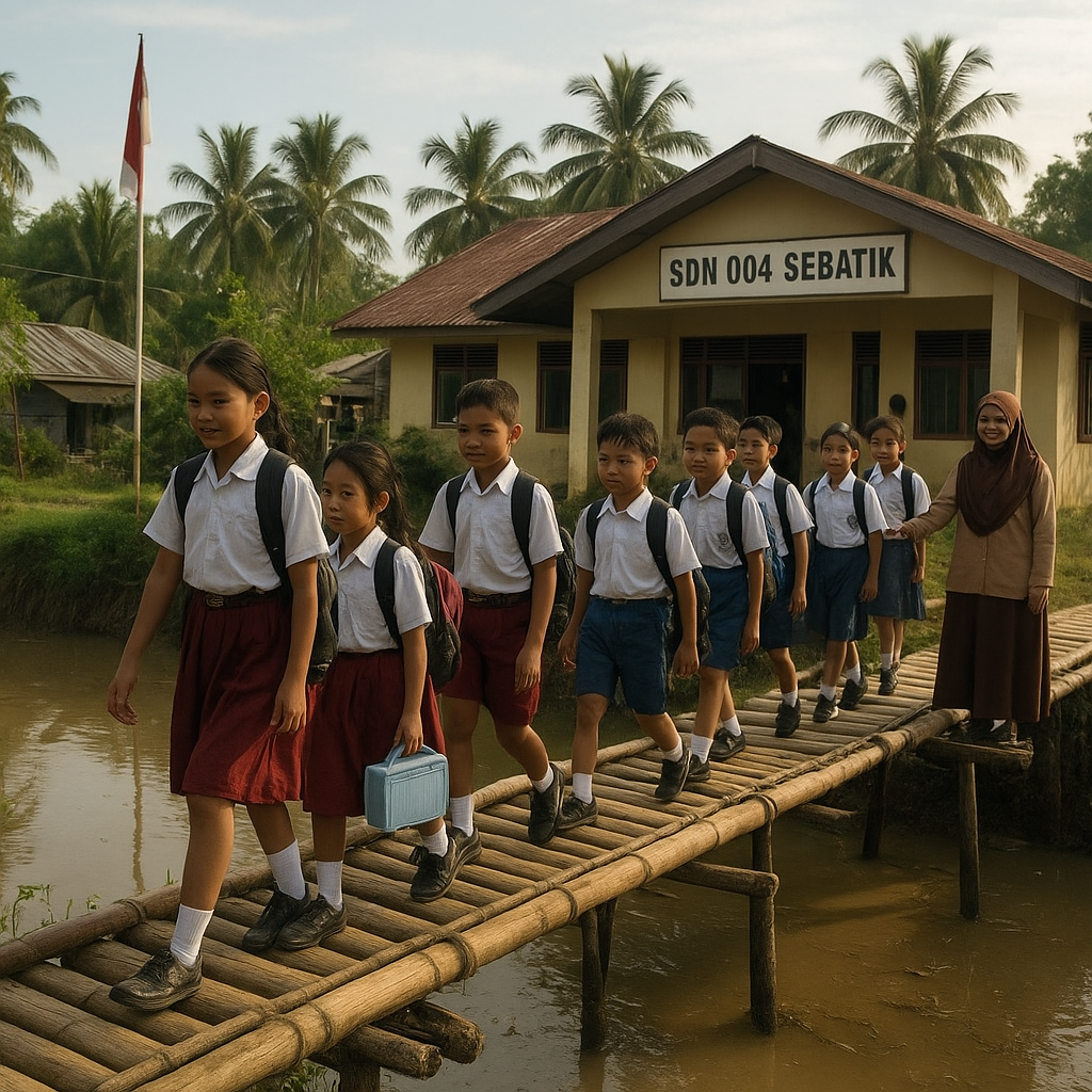 Antara Dua Negara: Sekolah di Perbatasan Sebatik, Murid Campur Indonesia-Malaysia