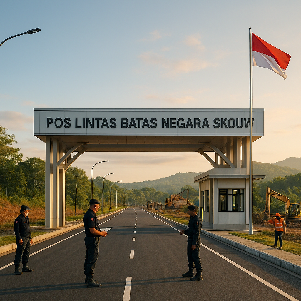 Melihat Pembangunan Pos Lintas Batas di Skouw, Papua: Gerbang Kedaulatan Indonesia di Timur