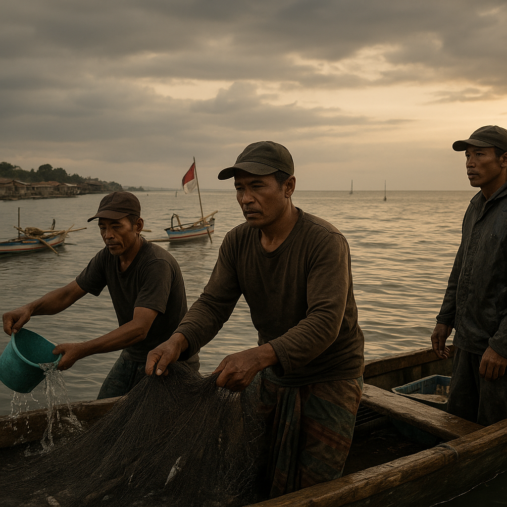 Berjuang di Atas Air: Potret Aktivitas Warga Kampung Ampana di Perbatasan Laut