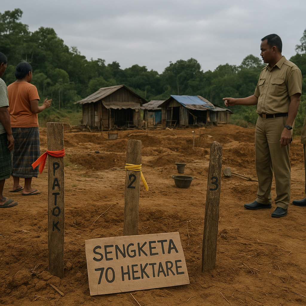 Sengketa 70 Hektare dan Patok Sepihak Picu Ketegangan di Perbatasan Sambas