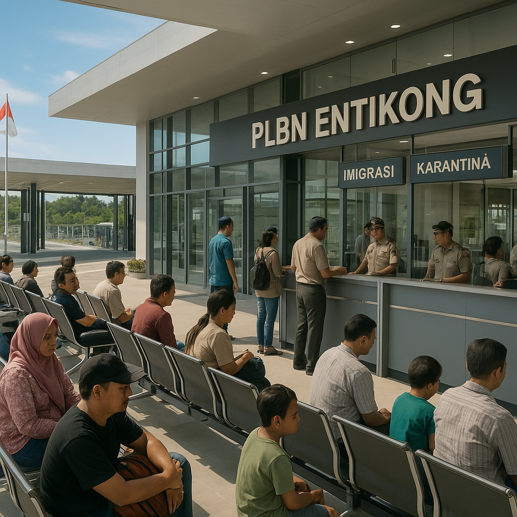 Pembangunan Pos Lintas Batas Skala Besar di Entikong Mulai Beroperasi