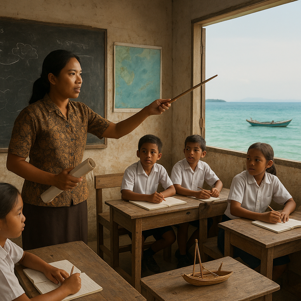 Kurikulum Garis Depan: Sekolah di Pulau Marampit yang Ajarkan Navigasi Laut