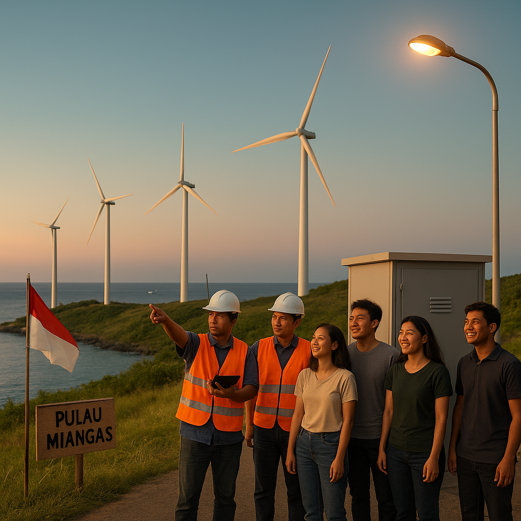 Listrik dari Angin: Pembangkit Eolik di Pulau Miangas Mencerahkan Ujung Negeri