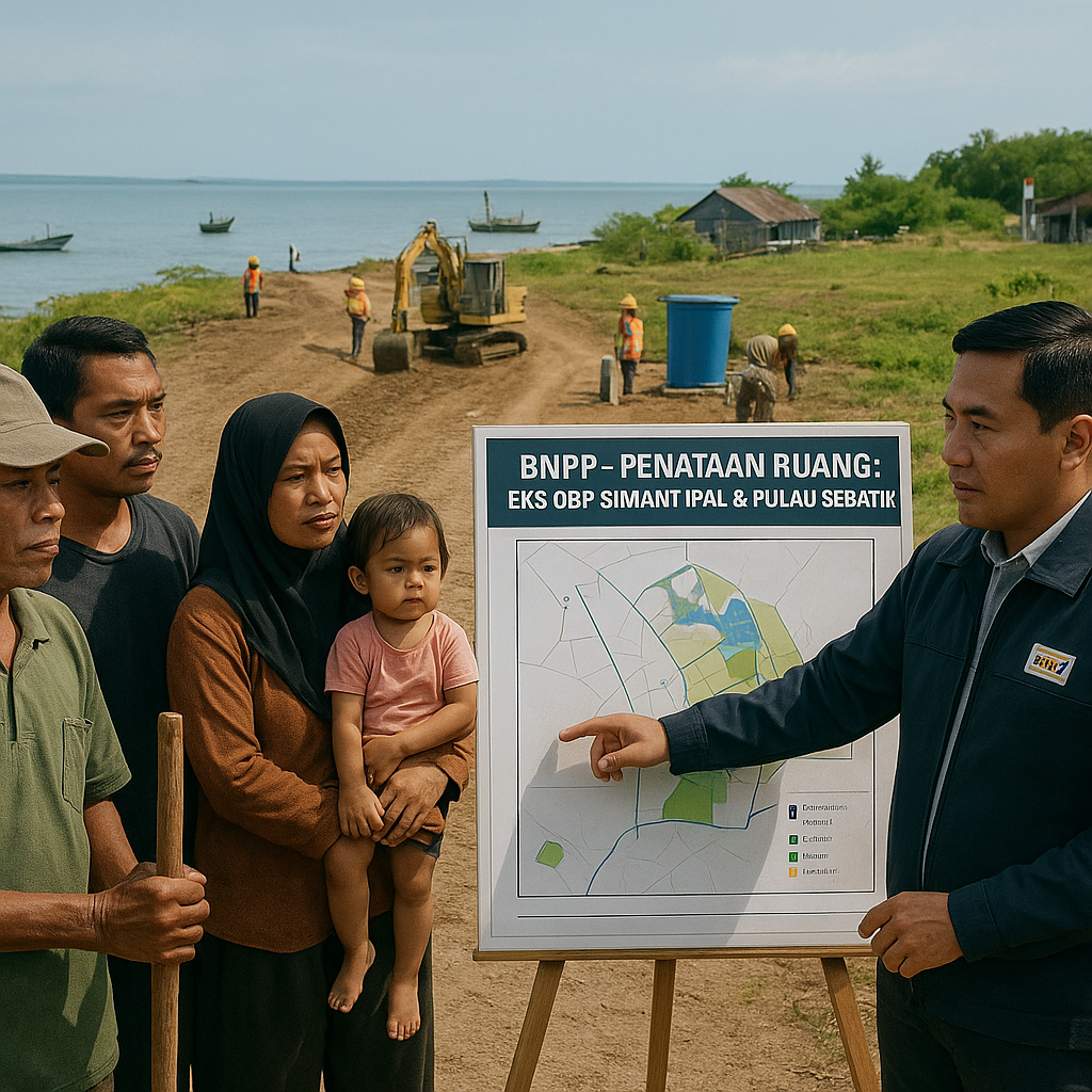 BNPP RI Percepat Penataan Ruang di Eks OBP Simantipal dan Pulau Sebatik