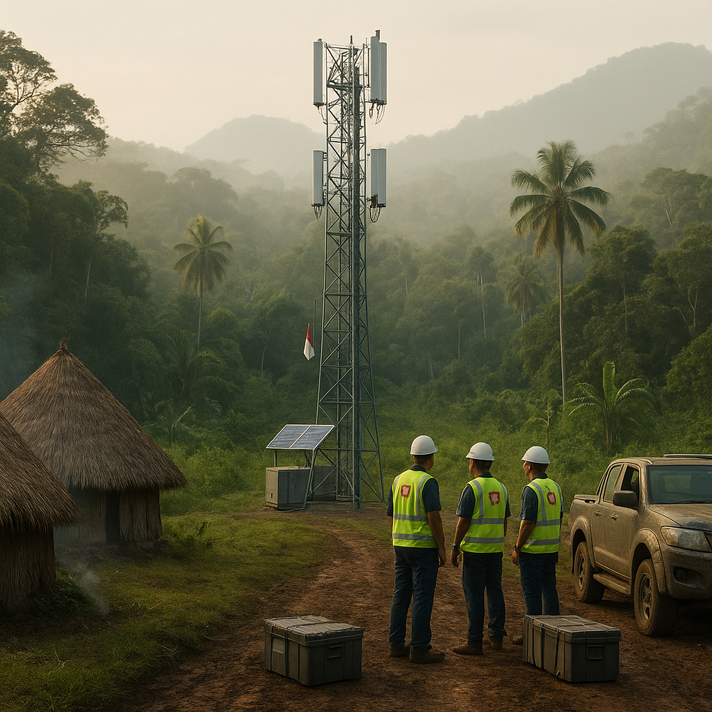 Sinyal dari Boven Digoel: Menara BTS di Tengah Hutan Perbatasan Papua