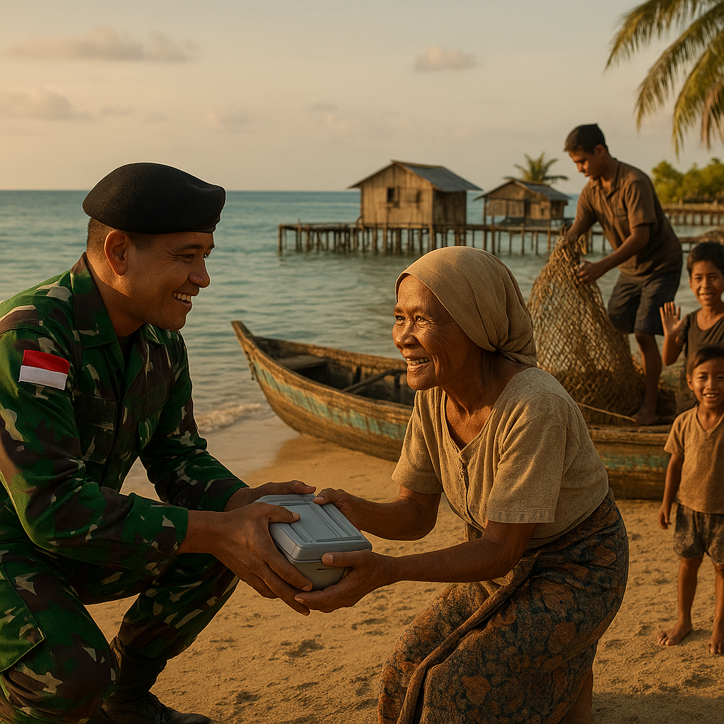Patroli TNI di Pulau Terdepan: Menjaga Garis, Juga Menjadi Sahabat Warga