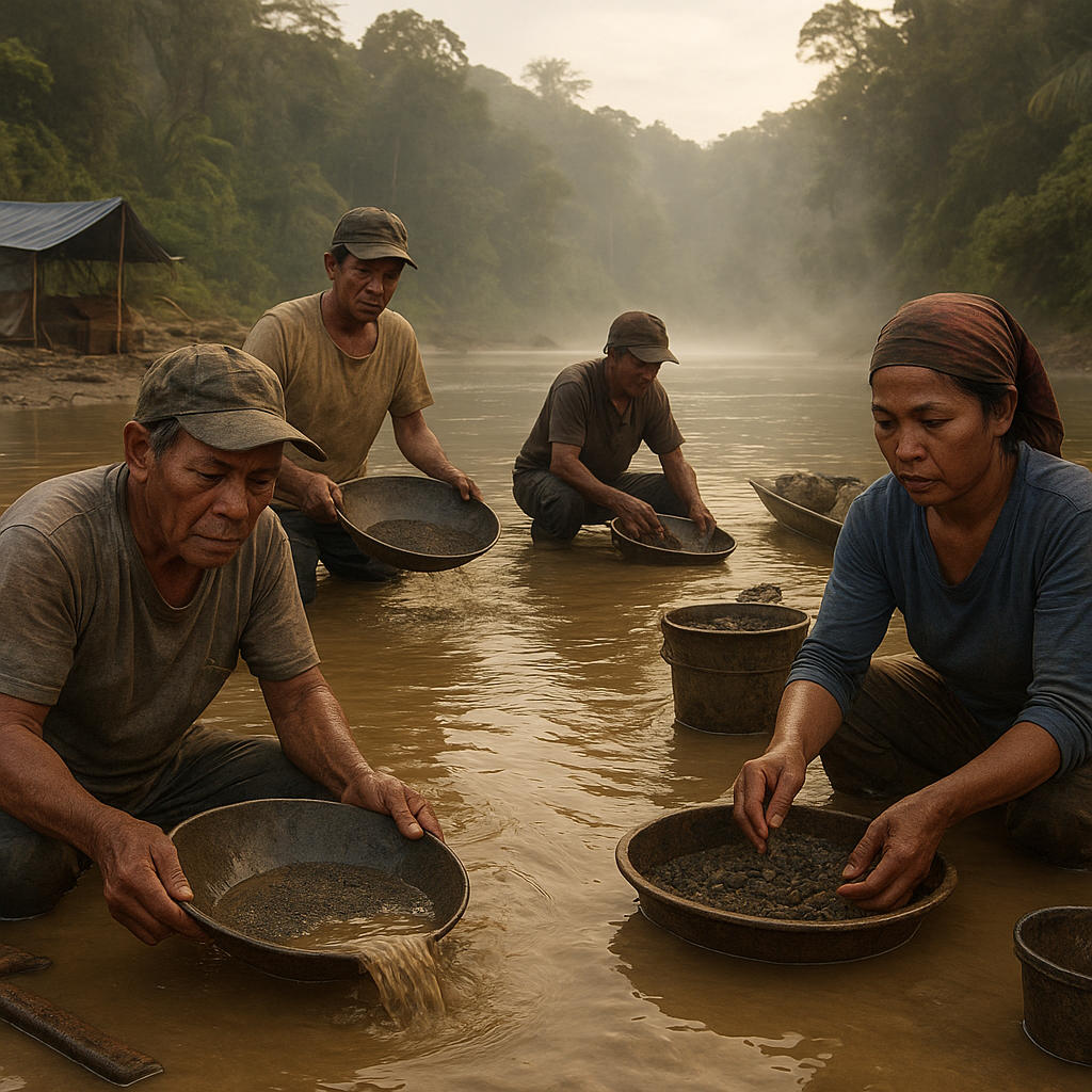 Pendulang Emas di Sungai Malinau: Potret Keseharian di Ujung Perbatasan RI-Malaysia