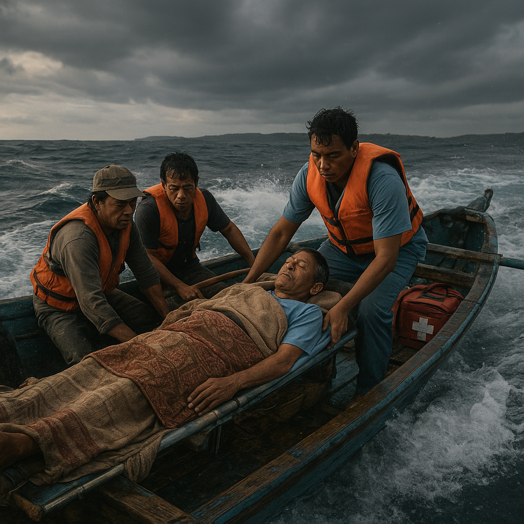 Jalur Evakuasi Medis Darurat dari Pulau Rote: Perahu Kayu Menantang Ombak Samudera